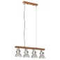 vidaXL Deckenlampe Industriestil Silbern E27 Mangoholz vidaXL Deckenlampe Industriestil Silbern E27 Mangoholz