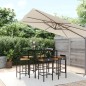vidaXL 7-tlg. Gartenbar-Set Schwarz Poly Rattan & Massivholz Akazie vidaXL 7-tlg. Gartenbar-Set Schwarz Poly Rattan & Massivholz Akazie