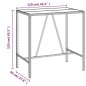 vidaXL 7-tlg. Gartenbar-Set Schwarz Poly Rattan & Massivholz Akazie vidaXL 7-tlg. Gartenbar-Set Schwarz Poly Rattan & Massivholz Akazie