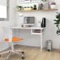 vidaXL Computertisch Weiß 105x55x72 cm MDF und Metall vidaXL Computertisch Weiß 105x55x72 cm MDF und Metall