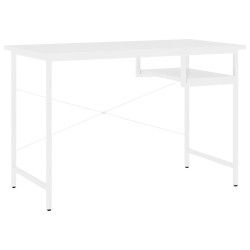vidaXL Computertisch Weiß 105x55x72 cm MDF und Metall
