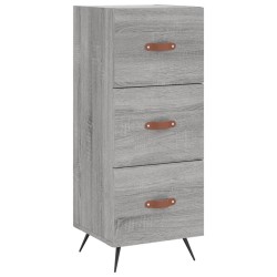 vidaXL Sideboard Grau Sonoma 34,5x34x90 cm Holzwerkstoff