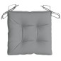 Stuhlkissen 2 Stk. Grau 40x40x7 cm Oxford-Gewebe Stuhlkissen 2 Stk. Grau 40x40x7 cm Oxford-Gewebe