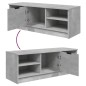 vidaXL TV-Schrank Betongrau 102x35x36,5 cm Holzwerkstoff vidaXL TV-Schrank Betongrau 102x35x36,5 cm Holzwerkstoff