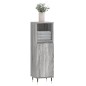 vidaXL Badschrank Grau Sonoma 30x30x100 cm Holzwerkstoff vidaXL Badschrank Grau Sonoma 30x30x100 cm Holzwerkstoff
