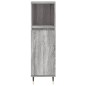 vidaXL Badschrank Grau Sonoma 30x30x100 cm Holzwerkstoff vidaXL Badschrank Grau Sonoma 30x30x100 cm Holzwerkstoff