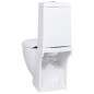 vidaXL WC Keramik-Toilette Badezimmer Rund Senkrechter Abgang Weiß vidaXL WC Keramik-Toilette Badezimmer Rund Senkrechter Abgang Weiß
