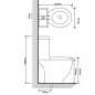 vidaXL WC Keramik-Toilette Badezimmer Rund Senkrechter Abgang Weiß vidaXL WC Keramik-Toilette Badezimmer Rund Senkrechter Abgang Weiß