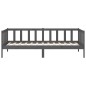 vidaXL Tagesbett Grau 90x190 cm Massivholz Kiefer