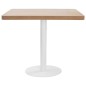 vidaXL Bistrotisch Hellbraun 80x80 cm MDF vidaXL Bistrotisch Hellbraun 80x80 cm MDF