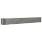 vidaXL Hochbeet Pulverbeschichteter Stahl 620x80x68 cm Grau vidaXL Hochbeet Pulverbeschichteter Stahl 620x80x68 cm Grau