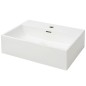 vidaXL Waschbecken mit Hahnloch Keramik Weiß 51,5x38,5x15 cm vidaXL Waschbecken mit Hahnloch Keramik Weiß 51,5x38,5x15 cm