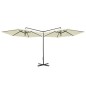 vidaXL Doppel-Sonnenschirm mit Stahlmast Sandfarben 600 cm vidaXL Doppel-Sonnenschirm mit Stahlmast Sandfarben 600 cm