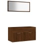 vidaXL 2-tlg. Badmöbel-Set Braun Eichen-Optik Holzwerkstoff vidaXL 2-tlg. Badmöbel-Set Braun Eichen-Optik Holzwerkstoff