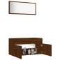 vidaXL 2-tlg. Badmöbel-Set Braun Eichen-Optik Holzwerkstoff vidaXL 2-tlg. Badmöbel-Set Braun Eichen-Optik Holzwerkstoff