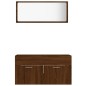 vidaXL 2-tlg. Badmöbel-Set Braun Eichen-Optik Holzwerkstoff vidaXL 2-tlg. Badmöbel-Set Braun Eichen-Optik Holzwerkstoff