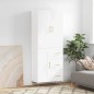 vidaXL Highboard Weiß 69,5x34x180 cm Holzwerkstoff vidaXL Highboard Weiß 69,5x34x180 cm Holzwerkstoff