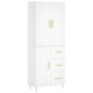 vidaXL Highboard Weiß 69,5x34x180 cm Holzwerkstoff vidaXL Highboard Weiß 69,5x34x180 cm Holzwerkstoff