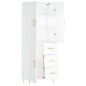 vidaXL Highboard Weiß 69,5x34x180 cm Holzwerkstoff vidaXL Highboard Weiß 69,5x34x180 cm Holzwerkstoff