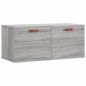 vidaXL Wandschrank Grau Sonoma 80x36,5x35 cm Holzwerkstoff vidaXL Wandschrank Grau Sonoma 80x36,5x35 cm Holzwerkstoff