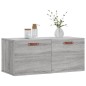 vidaXL Wandschrank Grau Sonoma 80x36,5x35 cm Holzwerkstoff vidaXL Wandschrank Grau Sonoma 80x36,5x35 cm Holzwerkstoff