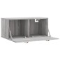 vidaXL Wandschrank Grau Sonoma 80x36,5x35 cm Holzwerkstoff vidaXL Wandschrank Grau Sonoma 80x36,5x35 cm Holzwerkstoff