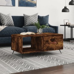 vidaXL Couchtisch Räuchereiche 90x50x40 cm Holzwerkstoff
