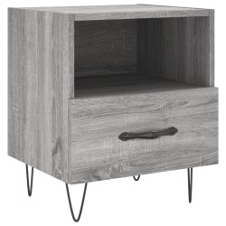 vidaXL Nachttisch Grau Sonoma 40x35x47,5 cm Holzwerkstoff