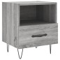 vidaXL Nachttisch Grau Sonoma 40x35x47,5 cm Holzwerkstoff vidaXL Nachttisch Grau Sonoma 40x35x47,5 cm Holzwerkstoff