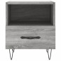 vidaXL Nachttisch Grau Sonoma 40x35x47,5 cm Holzwerkstoff vidaXL Nachttisch Grau Sonoma 40x35x47,5 cm Holzwerkstoff