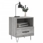 vidaXL Nachttisch Grau Sonoma 40x35x47,5 cm Holzwerkstoff vidaXL Nachttisch Grau Sonoma 40x35x47,5 cm Holzwerkstoff