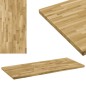 vidaXL Tischplatte Eichenholz Massiv Rechteckig 44 mm 140 x 60 cm vidaXL Tischplatte Eichenholz Massiv Rechteckig 44 mm 140 x 60 cm