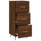 vidaXL Sideboard Braun Eichen-Optik 34,5x34x90 cm Holzwerkstoff vidaXL Sideboard Braun Eichen-Optik 34,5x34x90 cm Holzwerkstoff