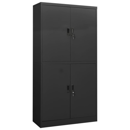 vidaXL Büroschrank Anthrazit 90x40x180 cm Stahl 