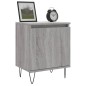 vidaXL Nachttisch Grau Sonoma 40x30x50 cm Holzwerkstoff vidaXL Nachttisch Grau Sonoma 40x30x50 cm Holzwerkstoff