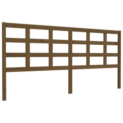 vidaXL Bett-Kopfteil Honigbraun 205,5x4x100 cm Massivholz Kiefer