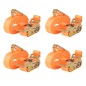 vidaXL Ratschen-Spanngurte 4 Stk 0,4 Tonnen 6m×25mm Orange vidaXL Ratschen-Spanngurte 4 Stk 0,4 Tonnen 6m×25mm Orange
