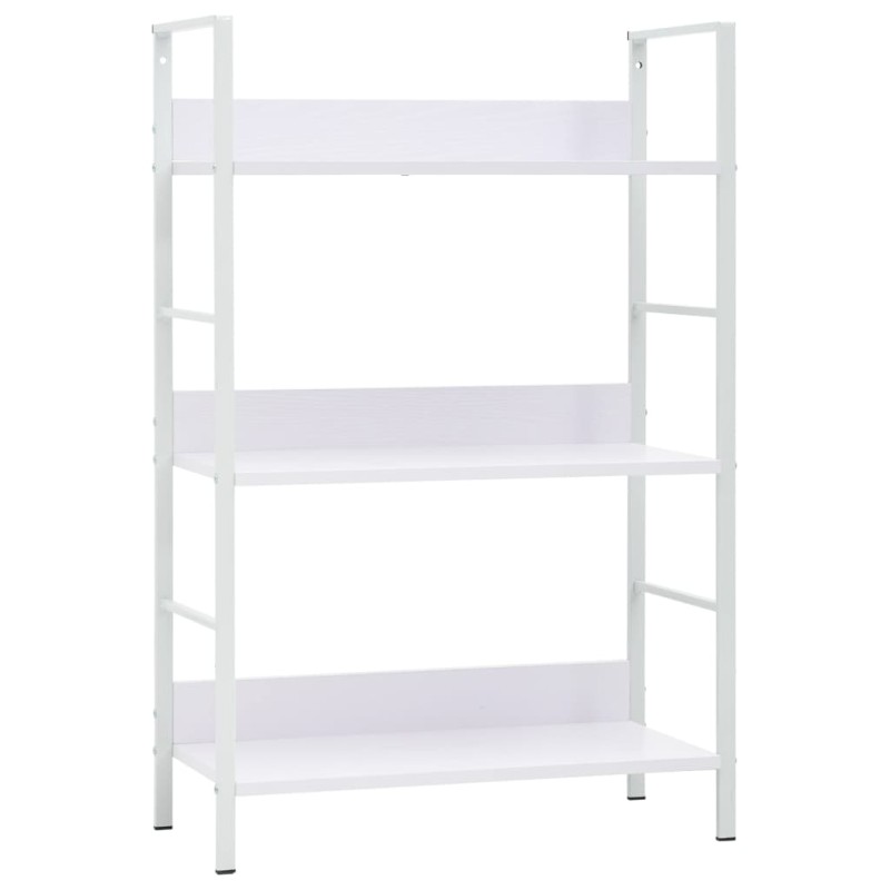 vidaXL Bücherregal 3 Regalböden Weiß 60×27,6×90,5 cm Holzwerkstoff vidaXL Bücherregal 3 Regalböden Weiß 60×27,6×90,5 cm Holzwerkstoff