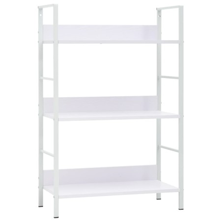 vidaXL Bücherregal 3 Regalböden Weiß 60×27,6×90,5 cm Holzwerkstoff