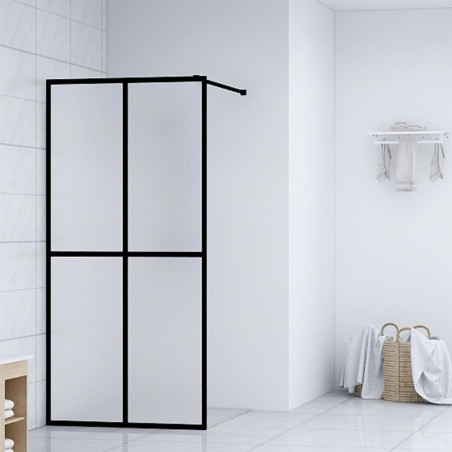 vidaXL Duschwand für Walk-in Dusche Mattes Sicherheitsglas 100x195 cm