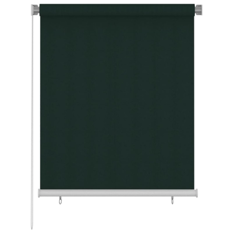 vidaXL Außenrollo 120x140 cm Dunkelgrün HDPE vidaXL Außenrollo 120x140 cm Dunkelgrün HDPE