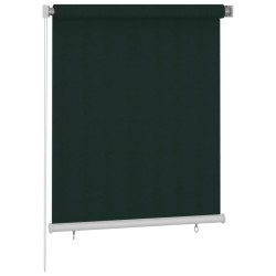 vidaXL Außenrollo 120x140 cm Dunkelgrün HDPE