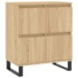 Sideboards 3 Stk. Sonoma-Eiche Holzwerkstoff Sideboards 3 Stk. Sonoma-Eiche Holzwerkstoff