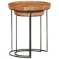 vidaXL 2-tlg. Couchtisch-Set Massivholz Akazie und Stahl vidaXL 2-tlg. Couchtisch-Set Massivholz Akazie und Stahl