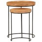 vidaXL 2-tlg. Couchtisch-Set Massivholz Akazie und Stahl vidaXL 2-tlg. Couchtisch-Set Massivholz Akazie und Stahl