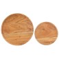 vidaXL 2-tlg. Couchtisch-Set Massivholz Akazie und Stahl vidaXL 2-tlg. Couchtisch-Set Massivholz Akazie und Stahl