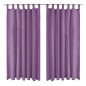 vidaXL Vorhänge Mikro-Satin 2 Stk. mit Schlaufen 140×225 cm Lila vidaXL Vorhänge Mikro-Satin 2 Stk. mit Schlaufen 140×225 cm Lila