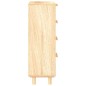 vidaXL Sideboard Braun 40x30x90 cm Massivholz Kiefer und Natur-Rattan vidaXL Sideboard Braun 40x30x90 cm Massivholz Kiefer und Natur-Rattan