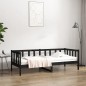 vidaXL Tagesbett Schwarz 80x200 cm Massivholz Kiefer vidaXL Tagesbett Schwarz 80x200 cm Massivholz Kiefer