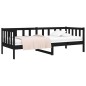 vidaXL Tagesbett Schwarz 80x200 cm Massivholz Kiefer vidaXL Tagesbett Schwarz 80x200 cm Massivholz Kiefer
